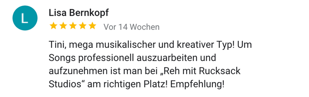 Reh Mit Rucksack Rezension